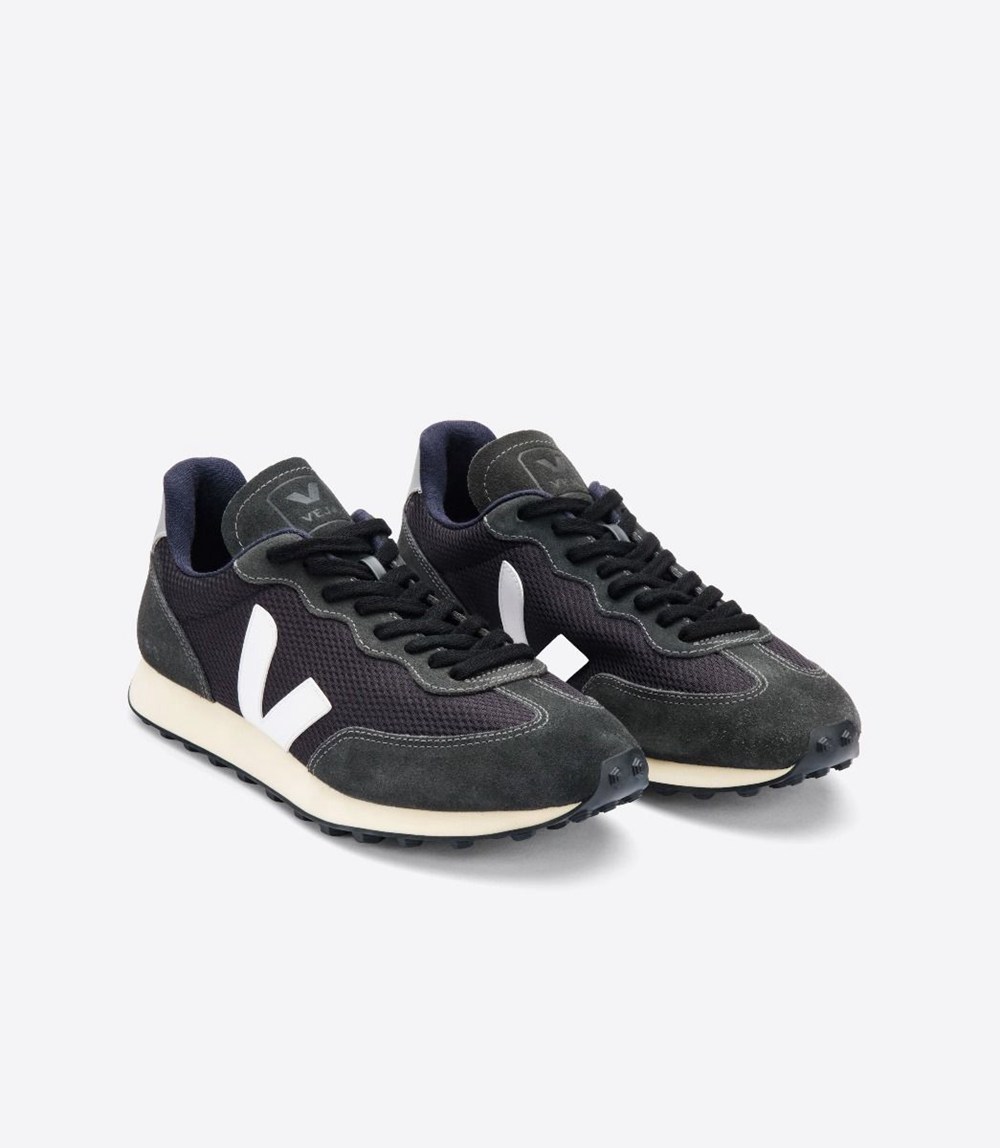 Veja Trainers Mens Black/White/Grey - Rio Branco Alveomesh - VTBC-24907